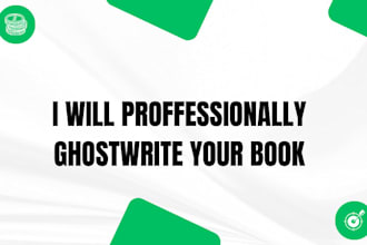 ghostwrite your fiction and non fiction book