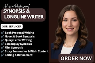 write a compelling book proposal novel query letter screenplay film synopsis