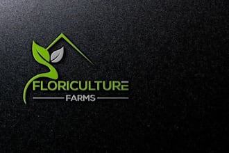 design modern 3d leaf farm agriculture real estate logo