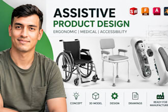 assistive product design, ergonomic medical devices, accessibility solutions
