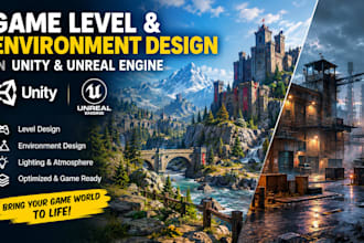 design game levels and environments in unity and unreal