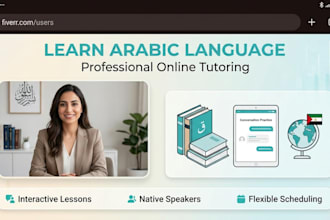 teach you conversational and formal arabic language