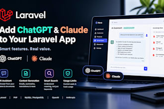 integrate chatgpt or claude ai features into your laravel app