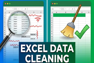 clean data, sort, format, split, merge in excel