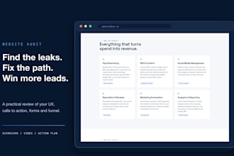 audit and improve your service business website and growth funnel