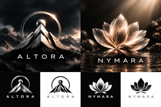 design a unique modern logo symbol for your brand