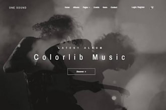 build squarespace musician band website album booking portfolio website