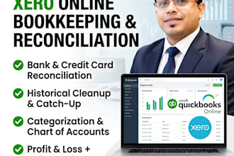 do qb or xero online bookkeeping and bank reconciliation