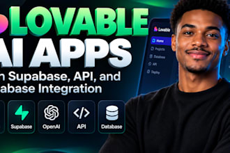 fix and build lovable ai apps with supabase, api, and  database integration