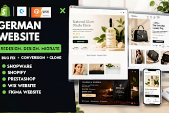 design german wix website shopware 6 5 webflow prestashop, figma to shopify
