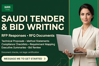 write saudi tenders bid submissions rfp and rfq compliance documents