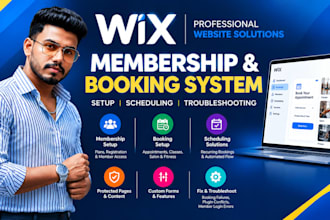 do wix membership acess digital membership registration recurring booking setup