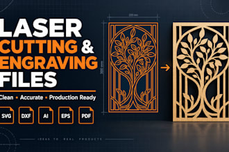 create vector files for laser cutting and engraving