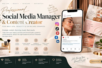 be your med spa beauty social media manager creator for beauty skincare brands