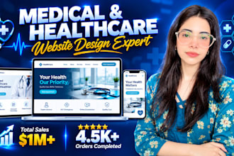 design a modern healthcare website for doctors and clinics