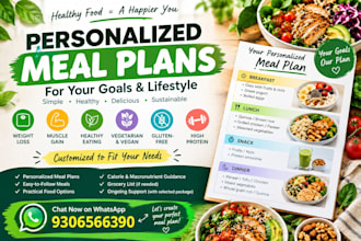 create personalized healthy meal plan for your goals