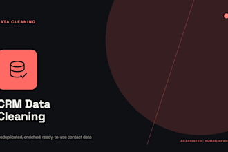 clean and enrich your CRM or contact database