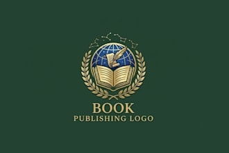 create an authentic minimalist book publishing logo for you