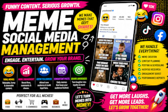 manage your meme page and create viral meme content