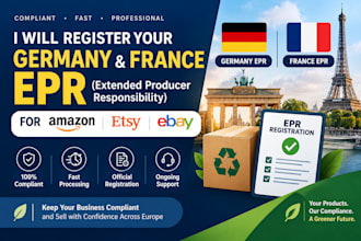 register your germany france and UK epr for amazon etsy ebay