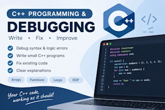 write and debug c plus plus programs
