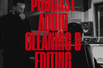 clean background noise and edit your podcast audio