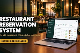 build a restaurant reservation system and website with online ordering