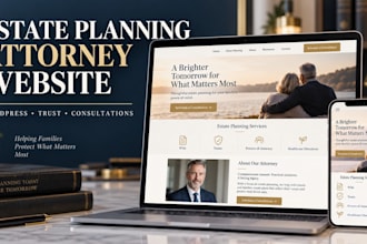 design an estate planning lawyer attorney and law firm wordpress website