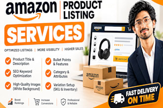 do amazon product listing and ecommerce data entry