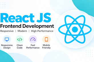 build a responsive react js website or frontend