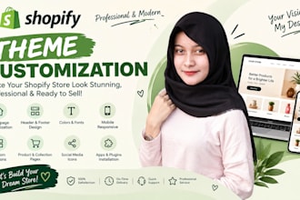 do shopify theme customization and build shopify store