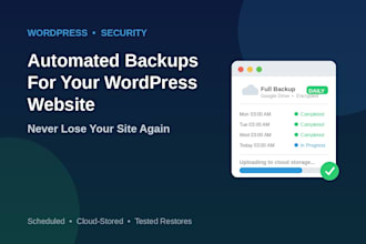 setup automated backups for your wordpress website