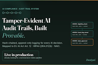 build a tamper evident ai audit trail for compliance