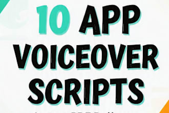 give you 10 ready app voiceover scripts PDF