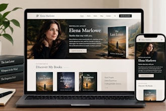 build high converting author website for book sales, branding and reader growth