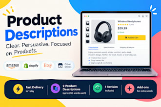 write persuasive product descriptions that sell