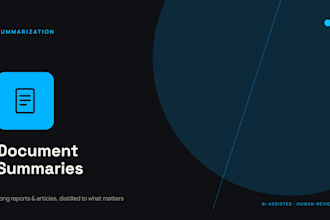 summarize long documents articles and reports quickly