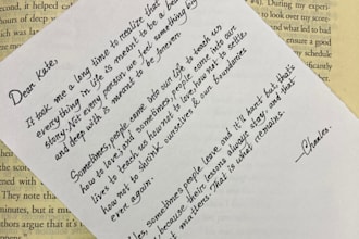 write your text in beautiful handwritten style