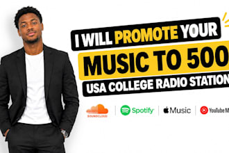 promote your music to 500 USA college radio stations