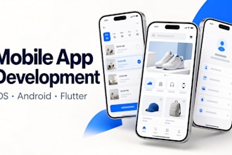 build mobile app for ios android, flutter app development and business mvp