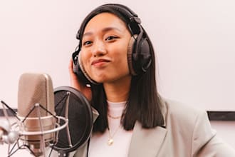record best cute japanese female voice over narration or dubbing voice acting