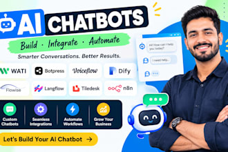 build ai chatbots wati botpress voiceflow dify flowise langflow tiledesk n8n