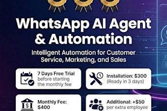create advanced whatsapp ai agent chatbot automation