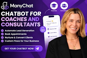 build a manychat chatbot for coaches and consultants