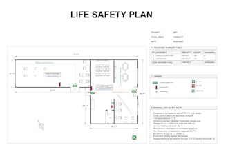 create life safety and egress plan