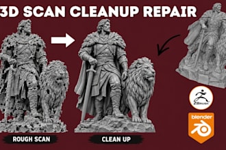 repair and fix stl file, 3d model fix, stl edit, 3d cleanup blender mesh repair