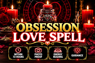 do extreme obsession love spell, powerful attraction ritual, intense desire love