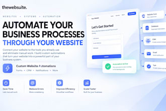 automate your business processes through your website