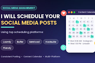 schedule social media post via loomly buffer hootsuite metricool later planoly