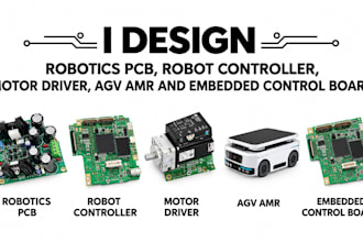 design robotics pcb robot controller motor driver agv amr and embedded control